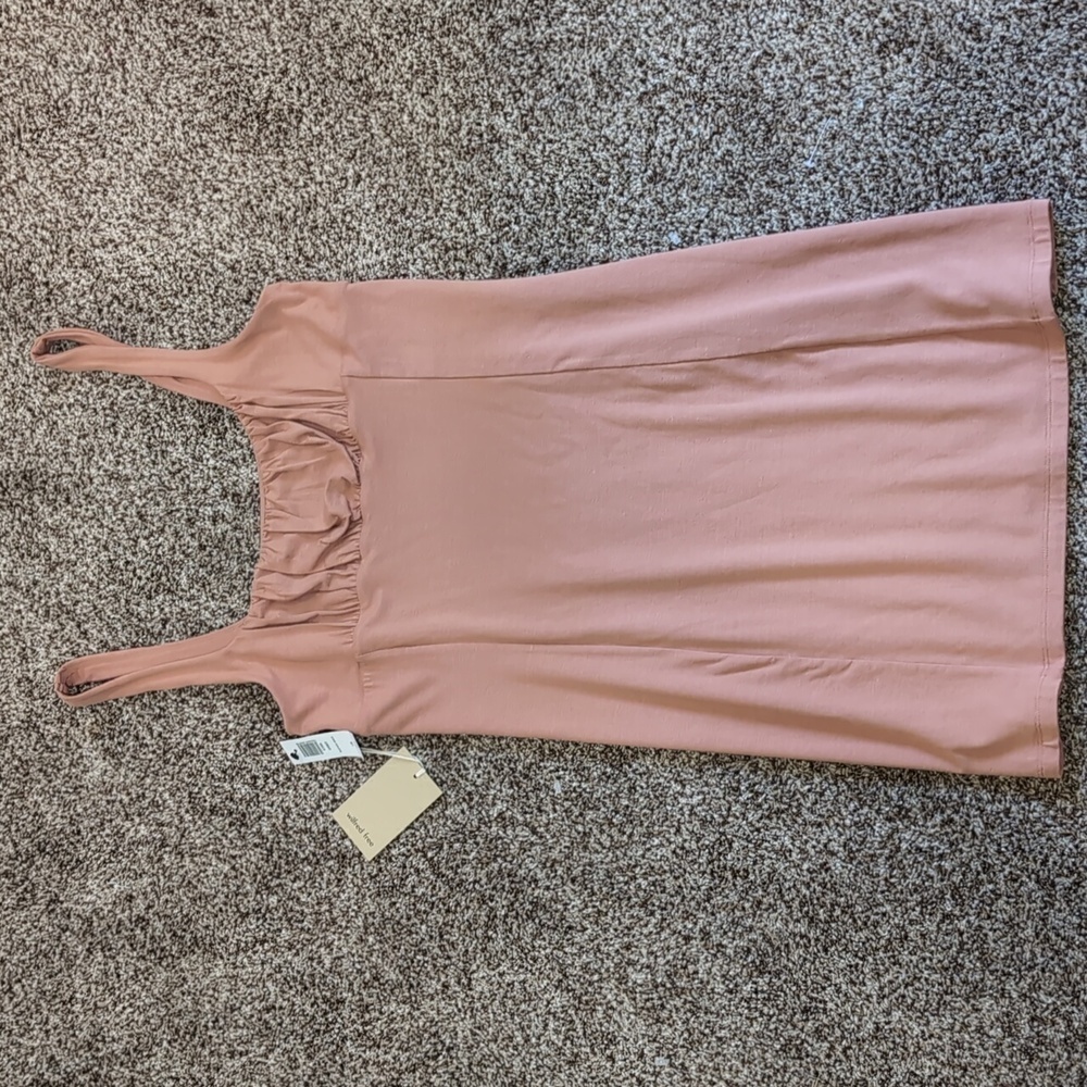 Wilfred Free Orbit Dress Ruched Front Large NEW - Picture 4 of 9